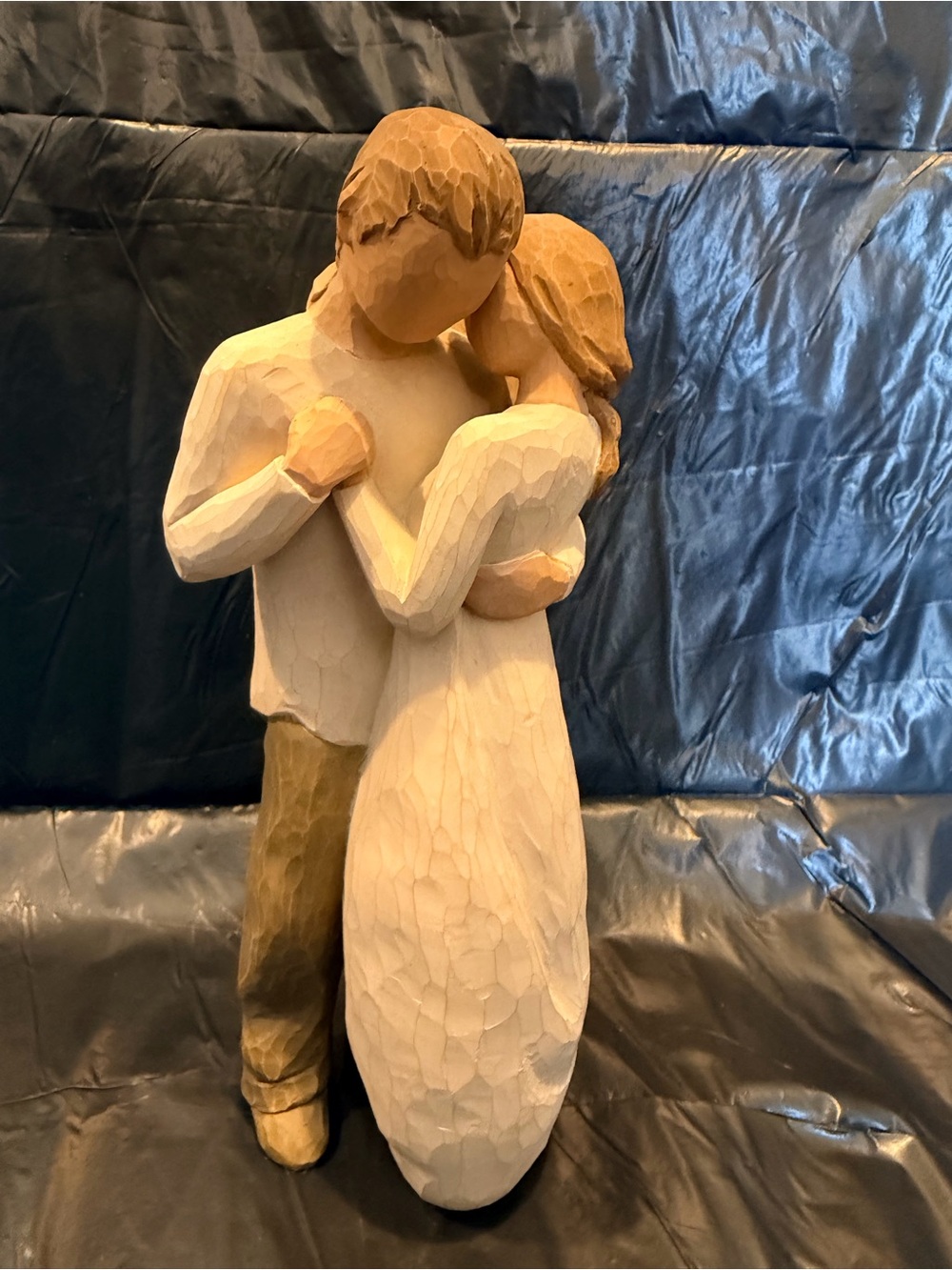 Willow Tree Neutral-Toned Embrace Couple Sculpture